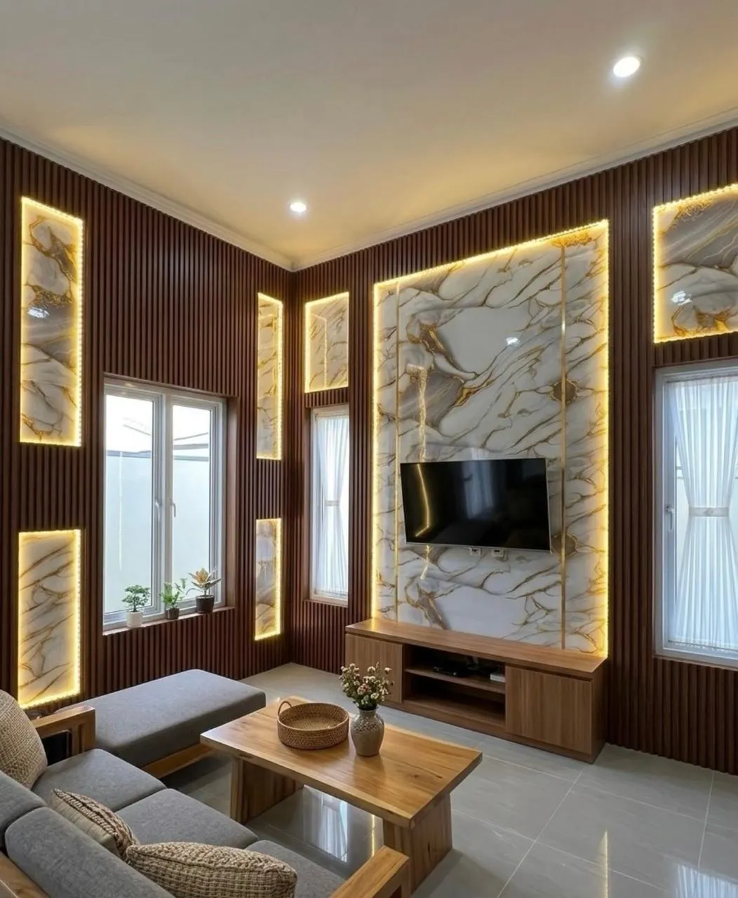 WPC Panel (Terpasang) — material Diyan Jaya PVC